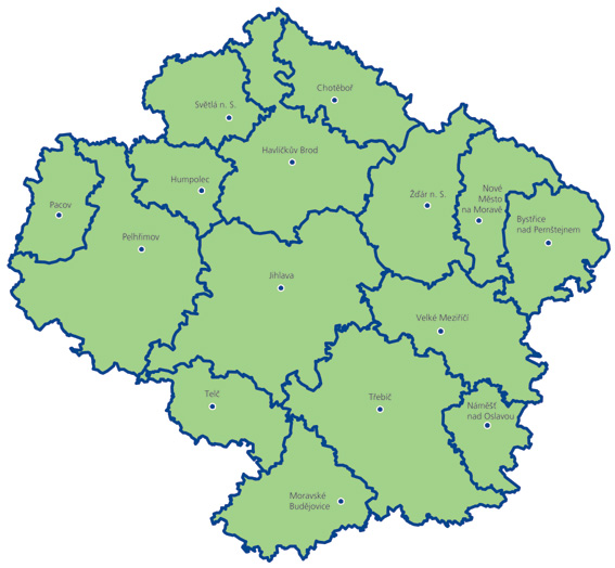 Map - Municipalities with extended jurisdiction